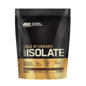 optimum 100 gold standard isolate 450gr chocolate